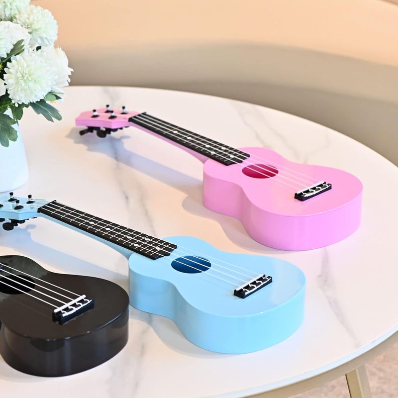 LIEKE Kids Ukulele 21 Inch Soprano Ukelele,Musical Instrument,Toy Ukulele Gift for Girls Children Beginners with Bag (Pink) - Image 5